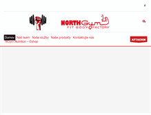 Tablet Screenshot of northgym.sk